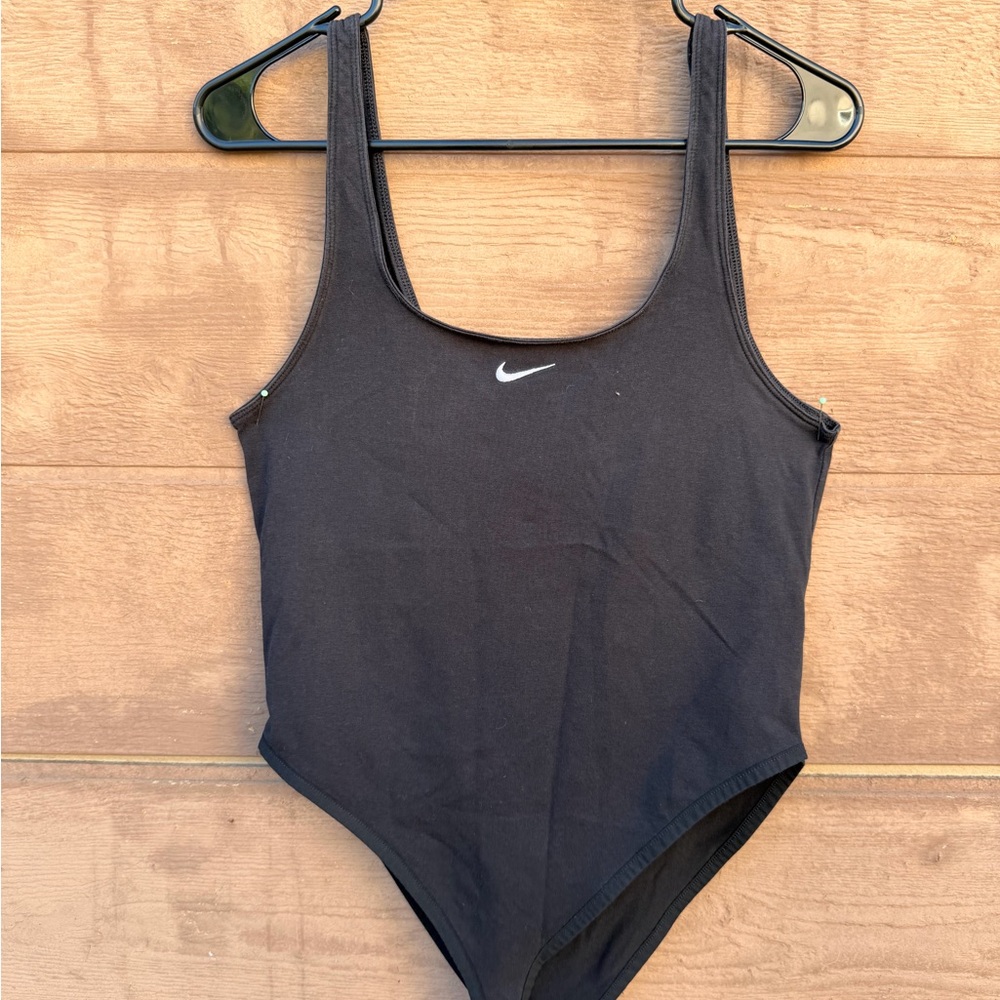 Nike Black Scoop Neck Tank Bodysuit